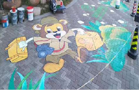 福泉夏季画地面彩绘会遇到的问题