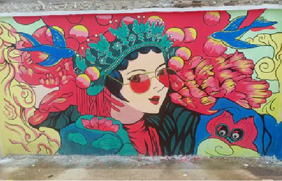 福泉墙体彩绘-网红墙