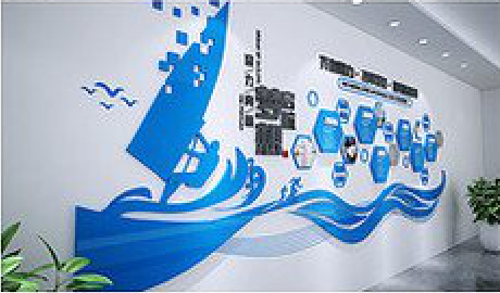 福泉海浪主题文化墙如何设计？
