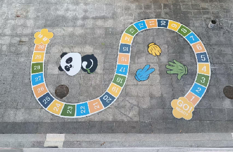 福泉地面游戏彩绘