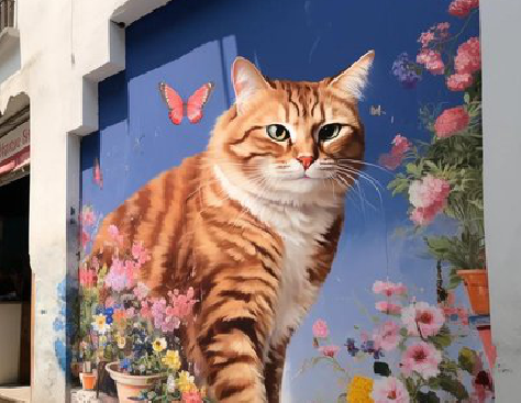 福泉自己绘制有个性的手绘墙