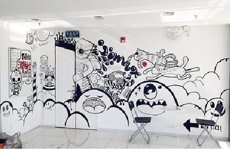 福泉手绘墙并非传统涂鸦。