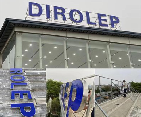 福泉楼顶发光字安装的注意事项。